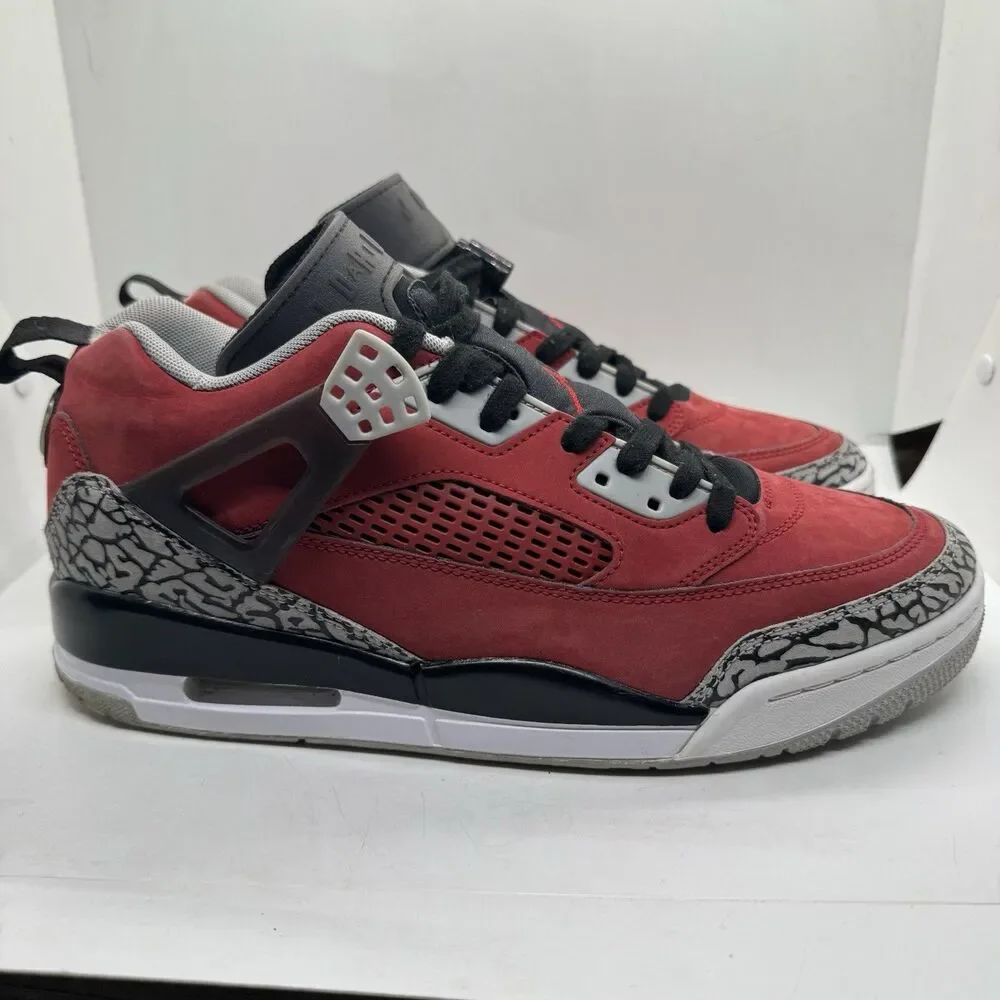 Nike Air Jordan Spizike Low Toro Bravo Mens Size 10.5 Red Black shoes 315371 601